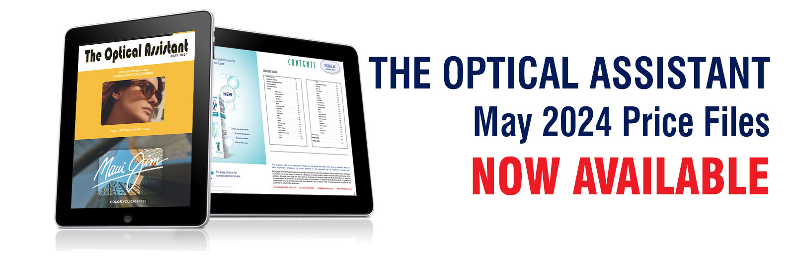 The Optical Assistant, May 2024 Price Files