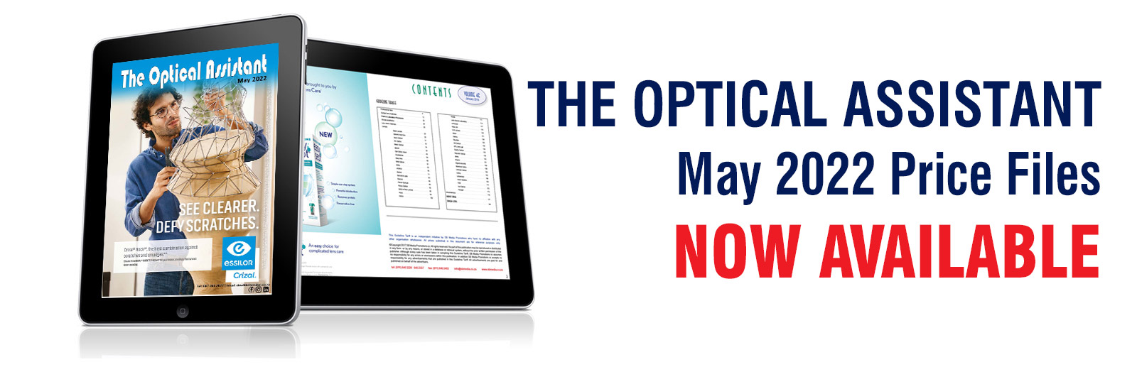 The Optical Assistant, May 2022 Price Files